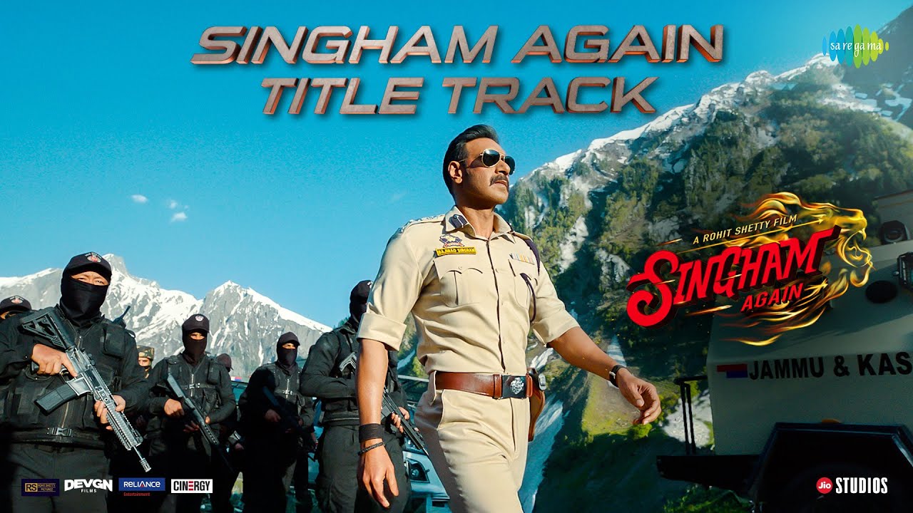 SINGHAM AGAIN TITLE TRACK LYRICS - Santhosh Venky | Singham Again